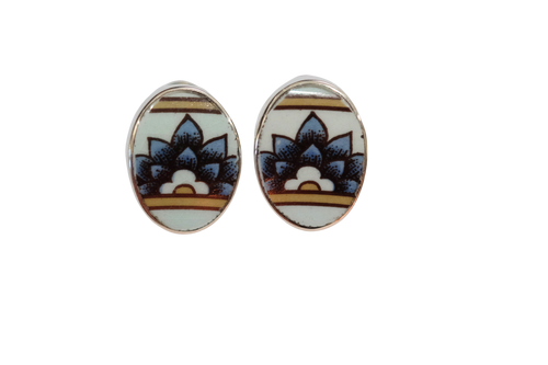 Adams Oval Post Earrings