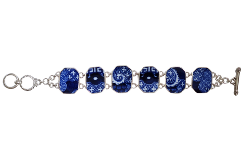 Blue Willow Toggle Bracelet