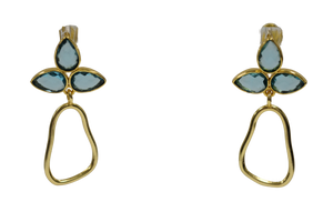 Blue topaz earrings