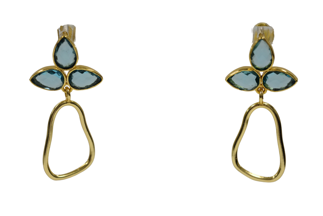 Blue topaz earrings