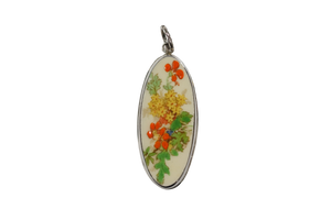 Colors of fall oval pendant