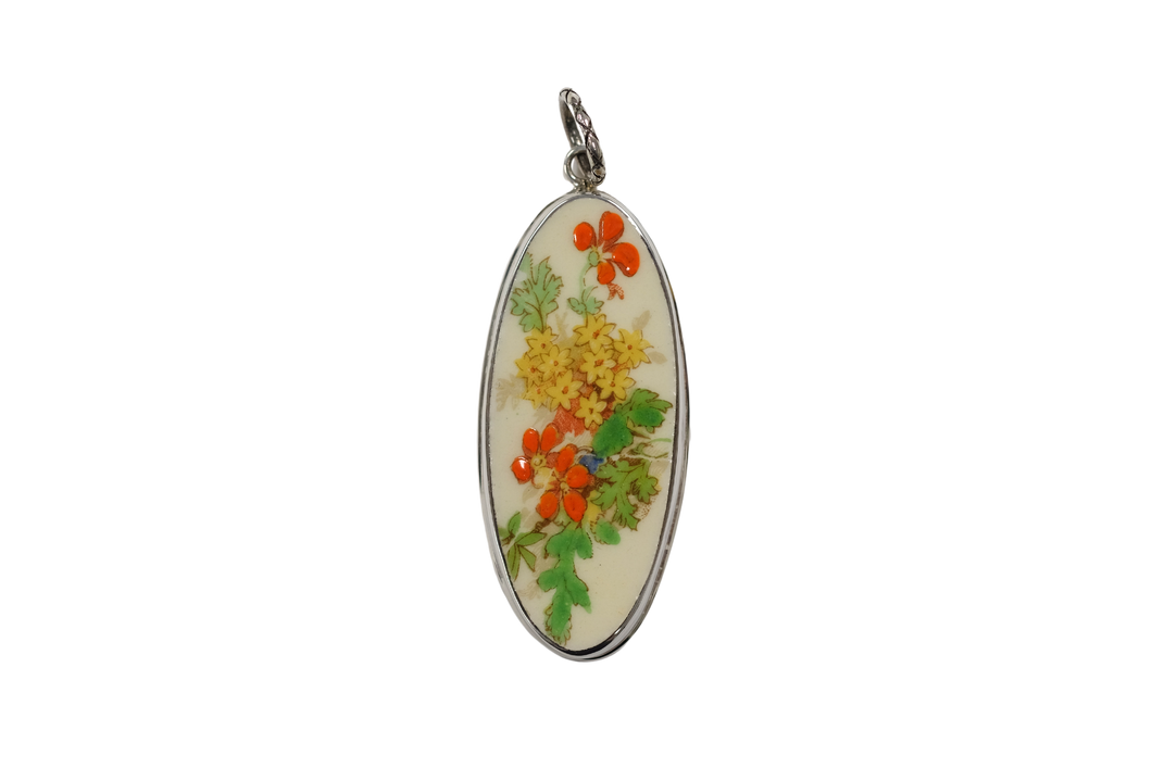 Colors of fall oval pendant