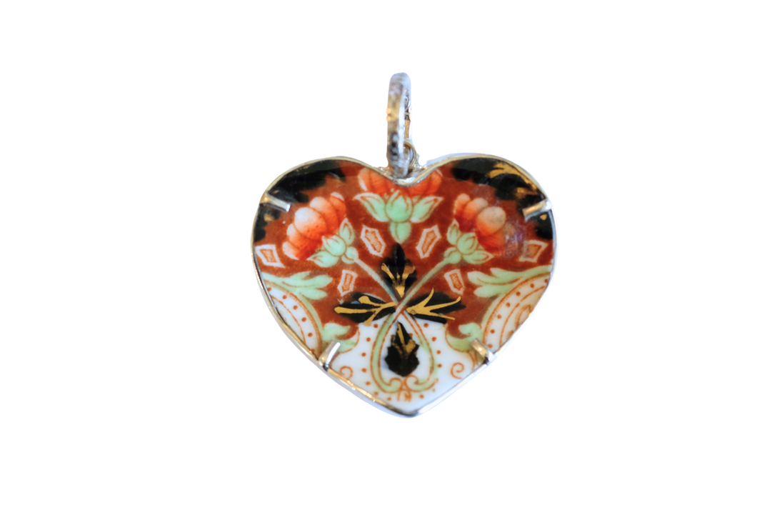 Floral Trio Heart Pendant