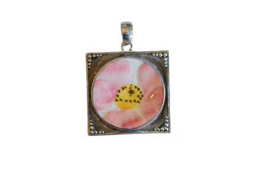 Framed Desert Rose Pendant