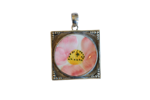 Framed Desert Rose Pendant