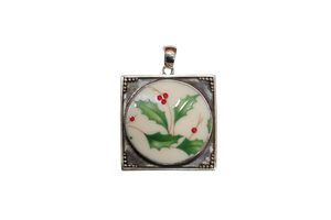 Framed Lenox Holly Pendant