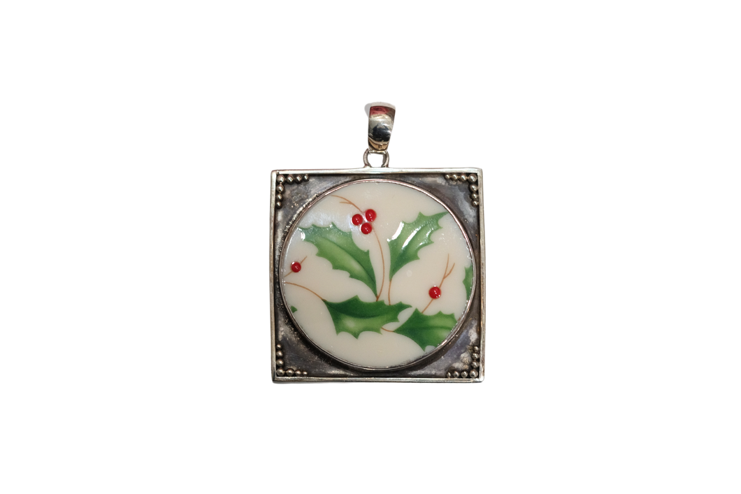 Framed Lenox Holly Pendant