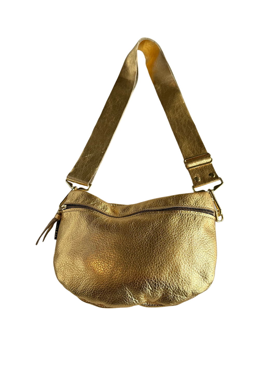 Gold fanny pack