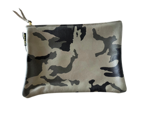 Gray camo pouch