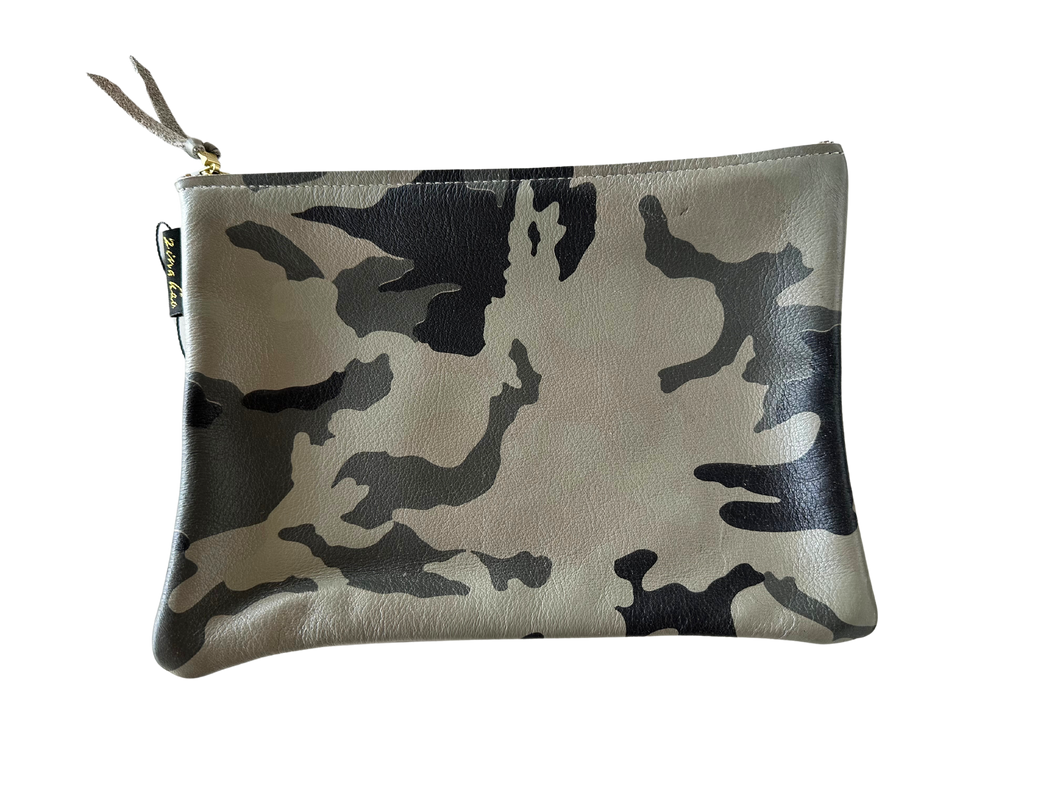 Gray camo pouch