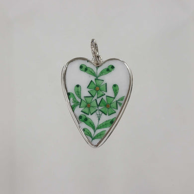 Green Herend Heart Pendant