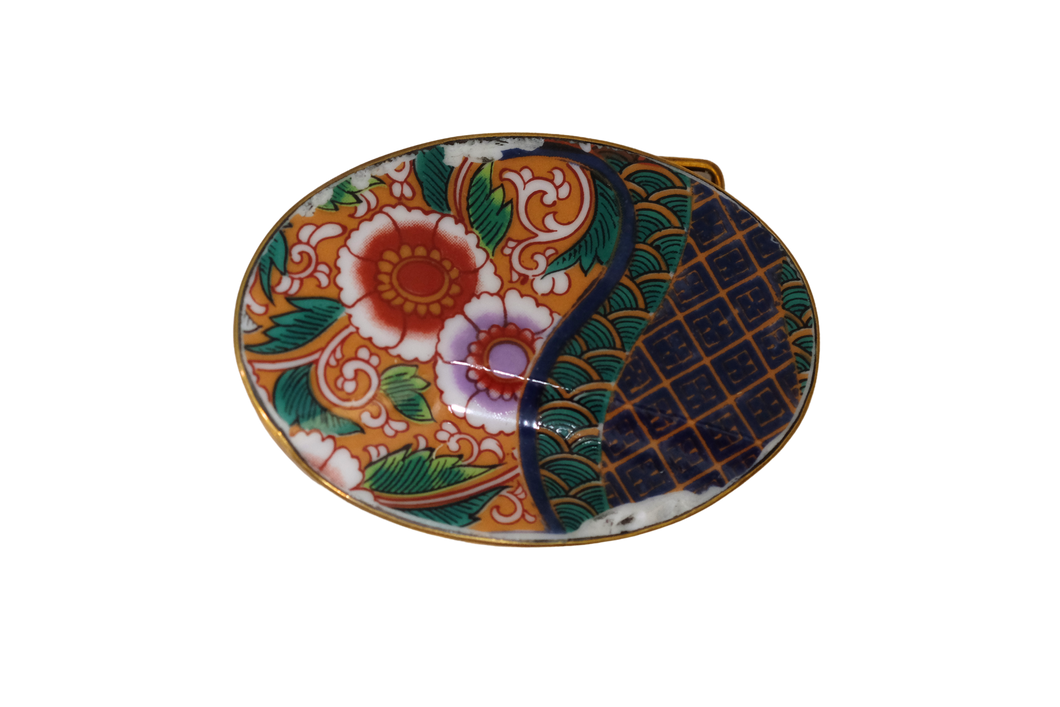 Imari Swirl Belt Buckle