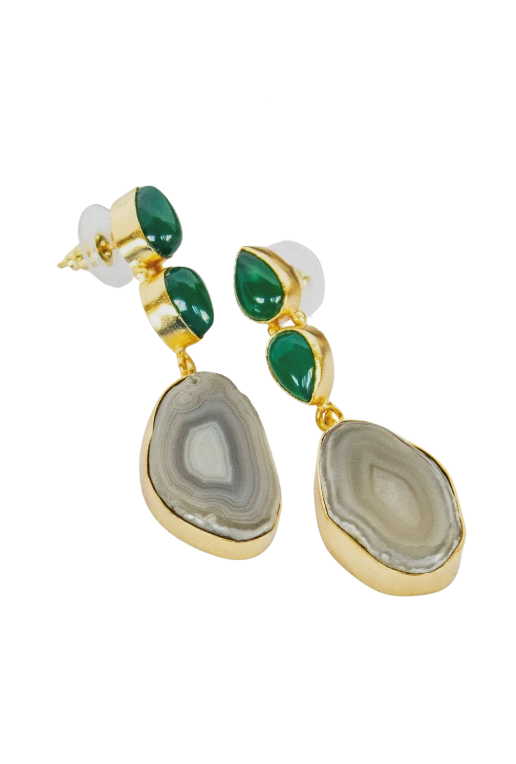 Jade Crater Earrings