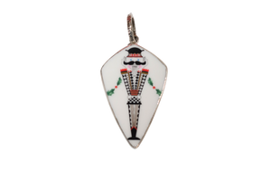 Large Totally Tikaa Triangular Nutcracker Pendant