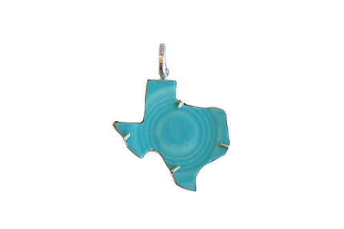 Large Turquoise Texas Shape Pendant