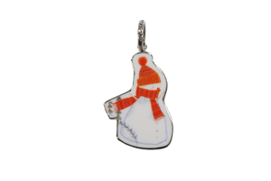 Large snowman pendant