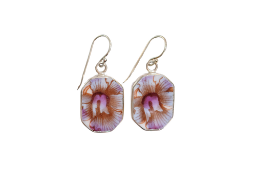 Lilac Dreams Octagon Earrings