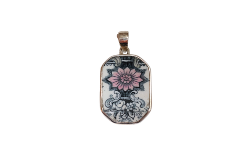 Little Bit of Pink Octagon Pendant