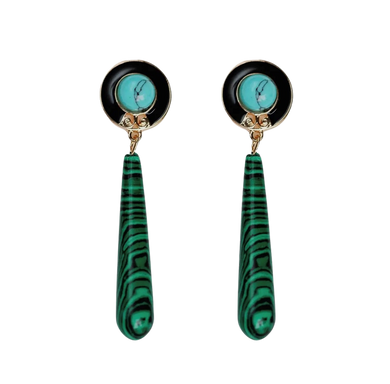 Malachite Earrings