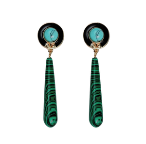 Malachite Earrings