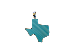 Medium Turquoise Texas Shape Pendant