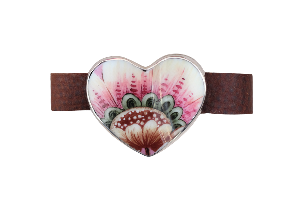 Mod Flower Leather Bracelet