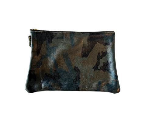 Olive camo pouch