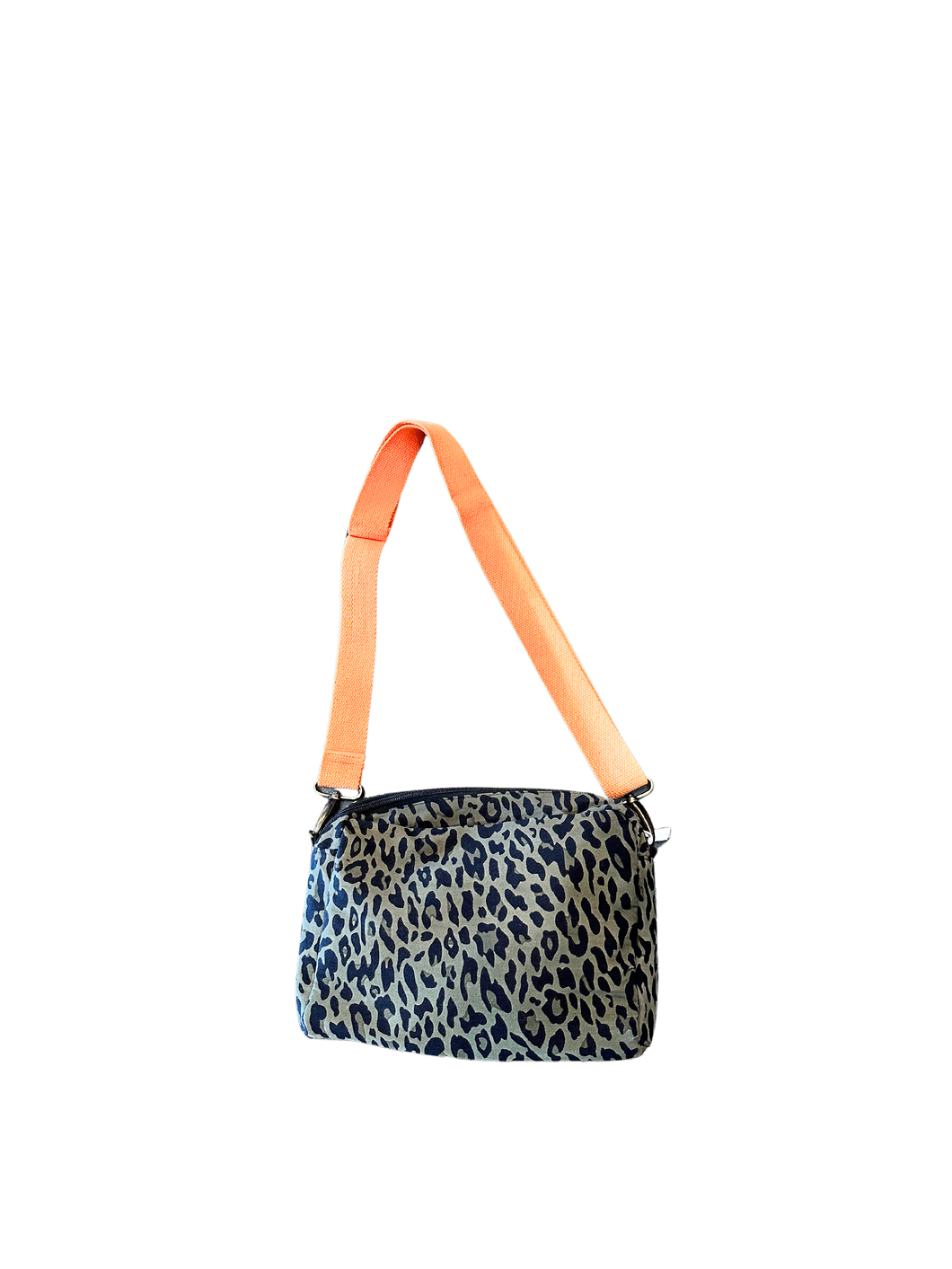 Olive leopard canvas bag