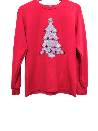 Pink Christmas Tree Sweatshirt