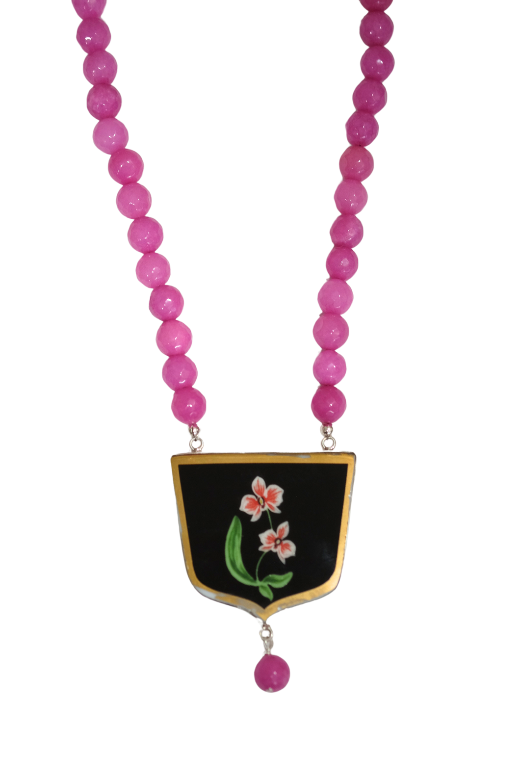 Pink Lily Necklace