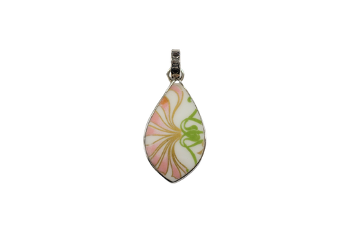 Pink flora pendant