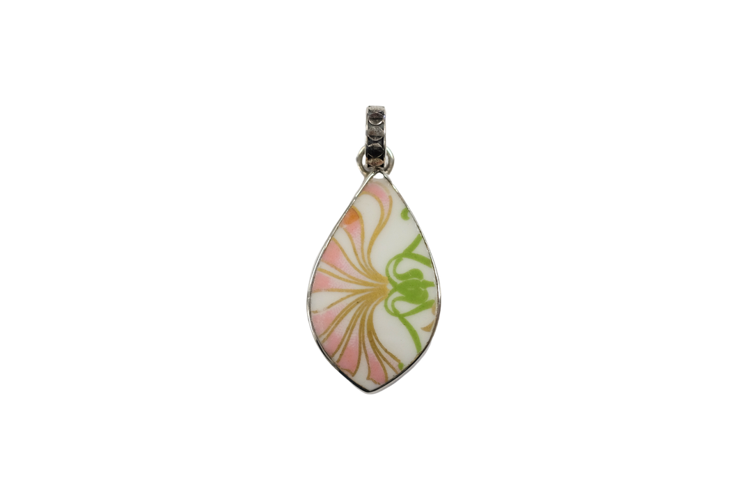 Pink flora pendant