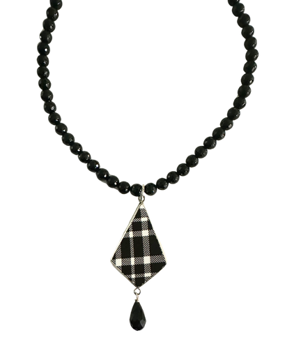 Plaid necklace