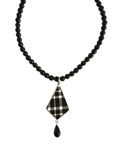 Plaid necklace