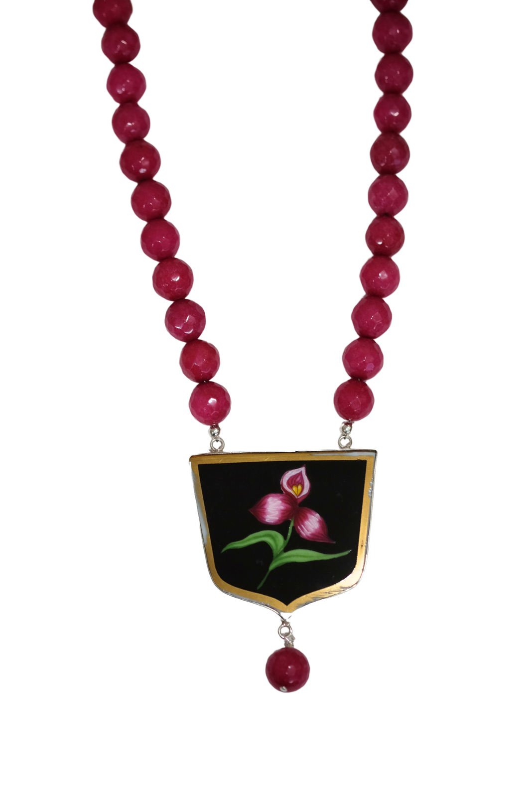 Plum Lily Necklace