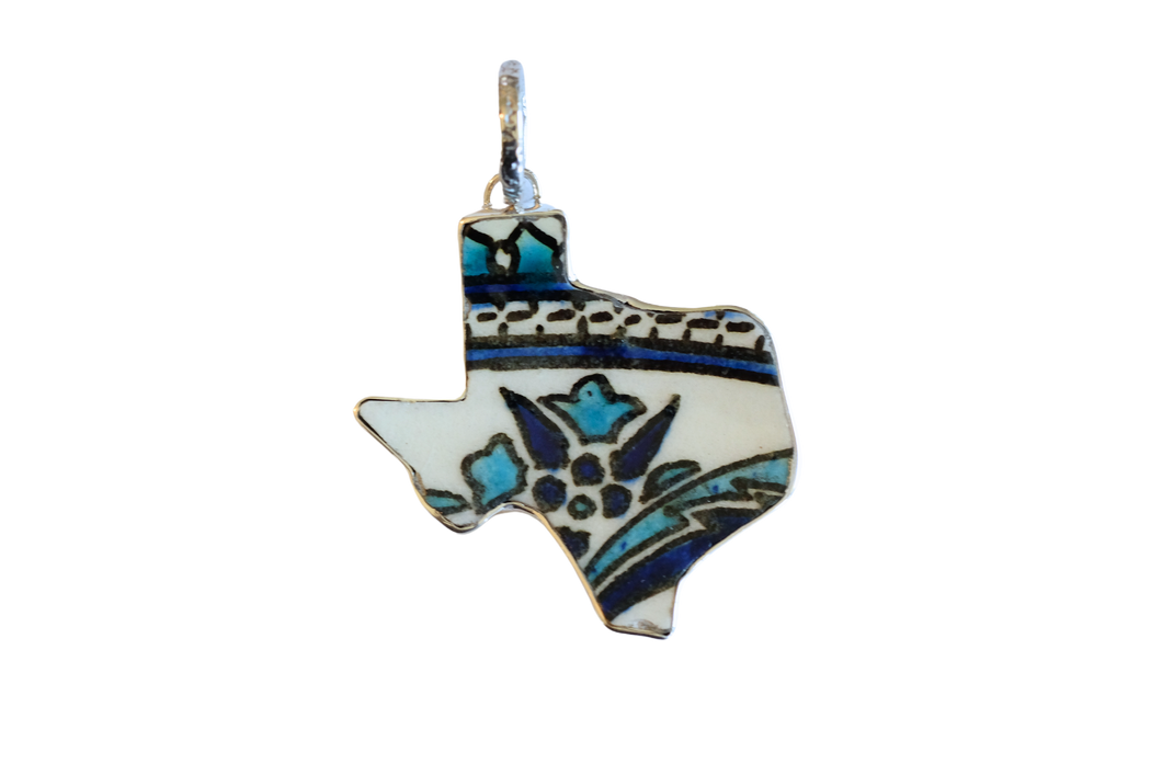 Pottery Texas Shape Pendant