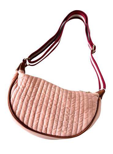 Quilted blush crossbody