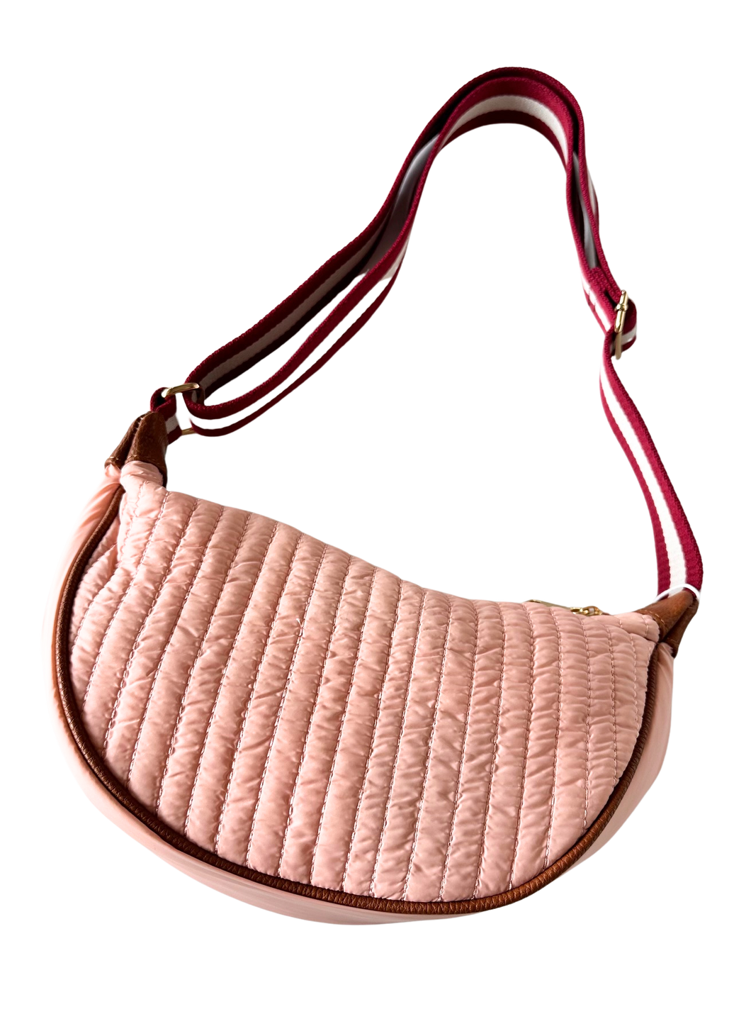 Quilted blush crossbody