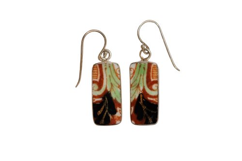 Rectangle Fall Scape Earrings