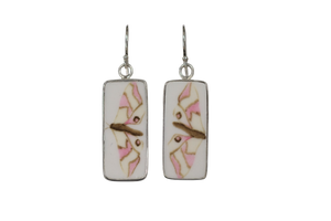 Rectangle butterfly earrings