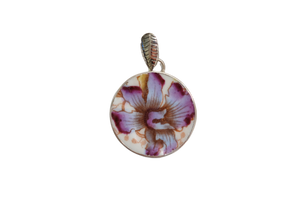 Round Lilac Dreams Pendant