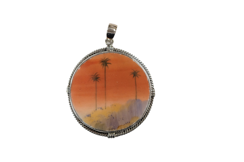 Round sunset pendant