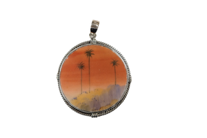 Round sunset pendant