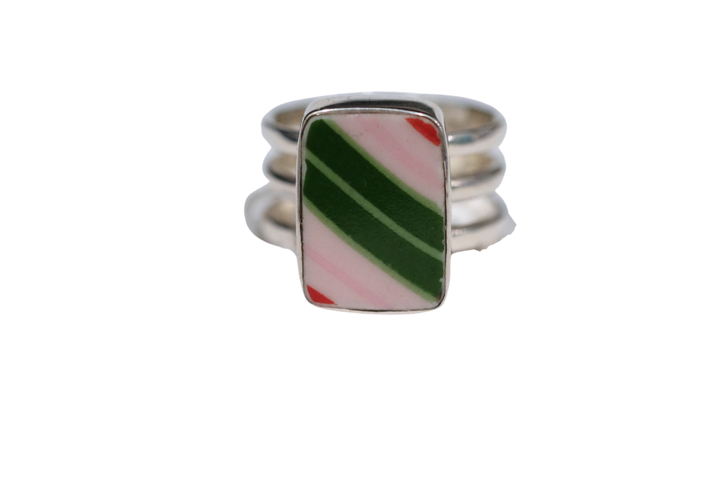 Size 10 Candy Stripe Ring