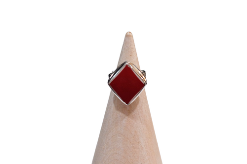 Size 5.5 Red Diamond Ring