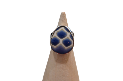 Size 5 Blue Scales Ring