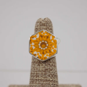 Size 5 Orangy Yellow Ring