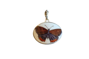 Small Oval Butterfly Pendant