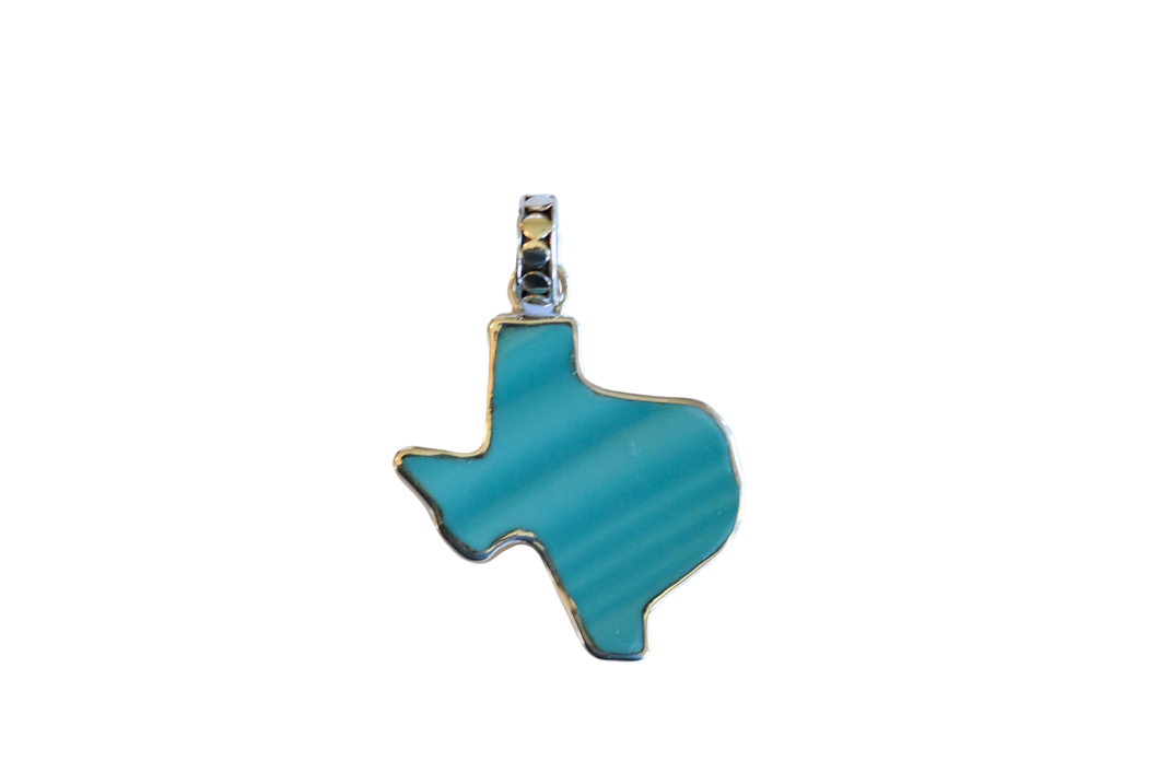 Small Turquoise Texas Shape Pendant