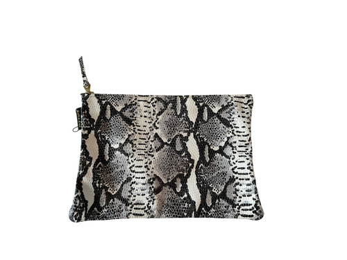 Snakeskin pouch